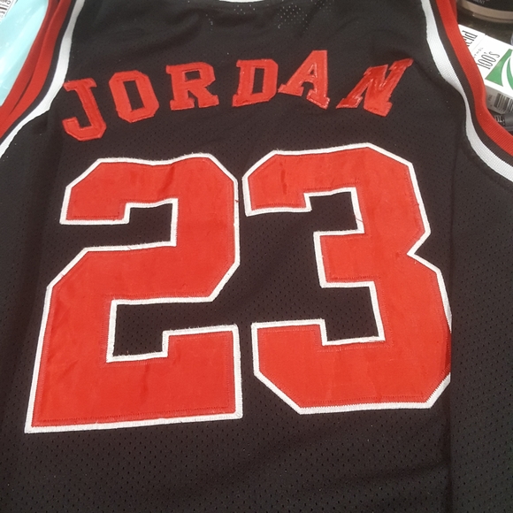 Mitchell and ness throwback jersey Michael Jordan used black 3xl - Picture 3 of 4